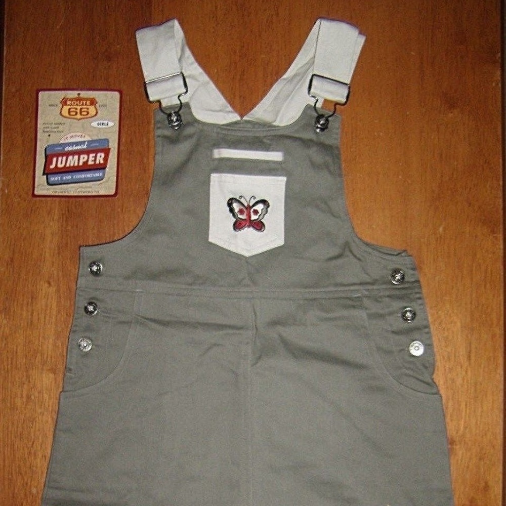 Vintage Rare Adjustable Straps Fun Overall Dress